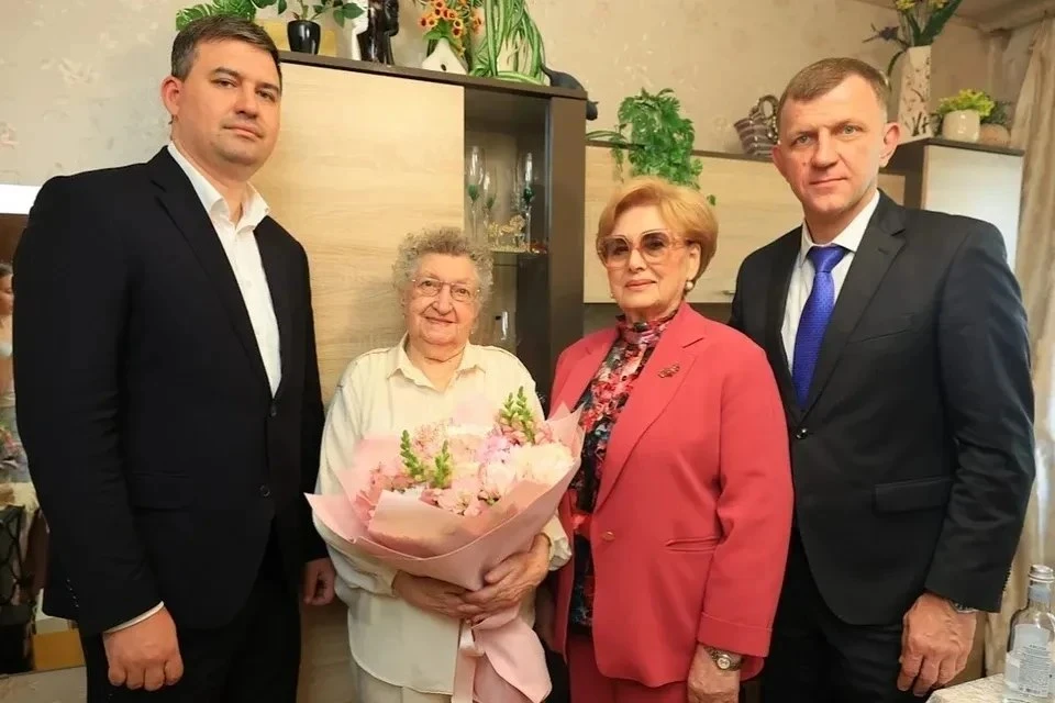 В Краснодаре 101-й день рождения отметила ветеран ВОВ, почетный гражданин города Галина...