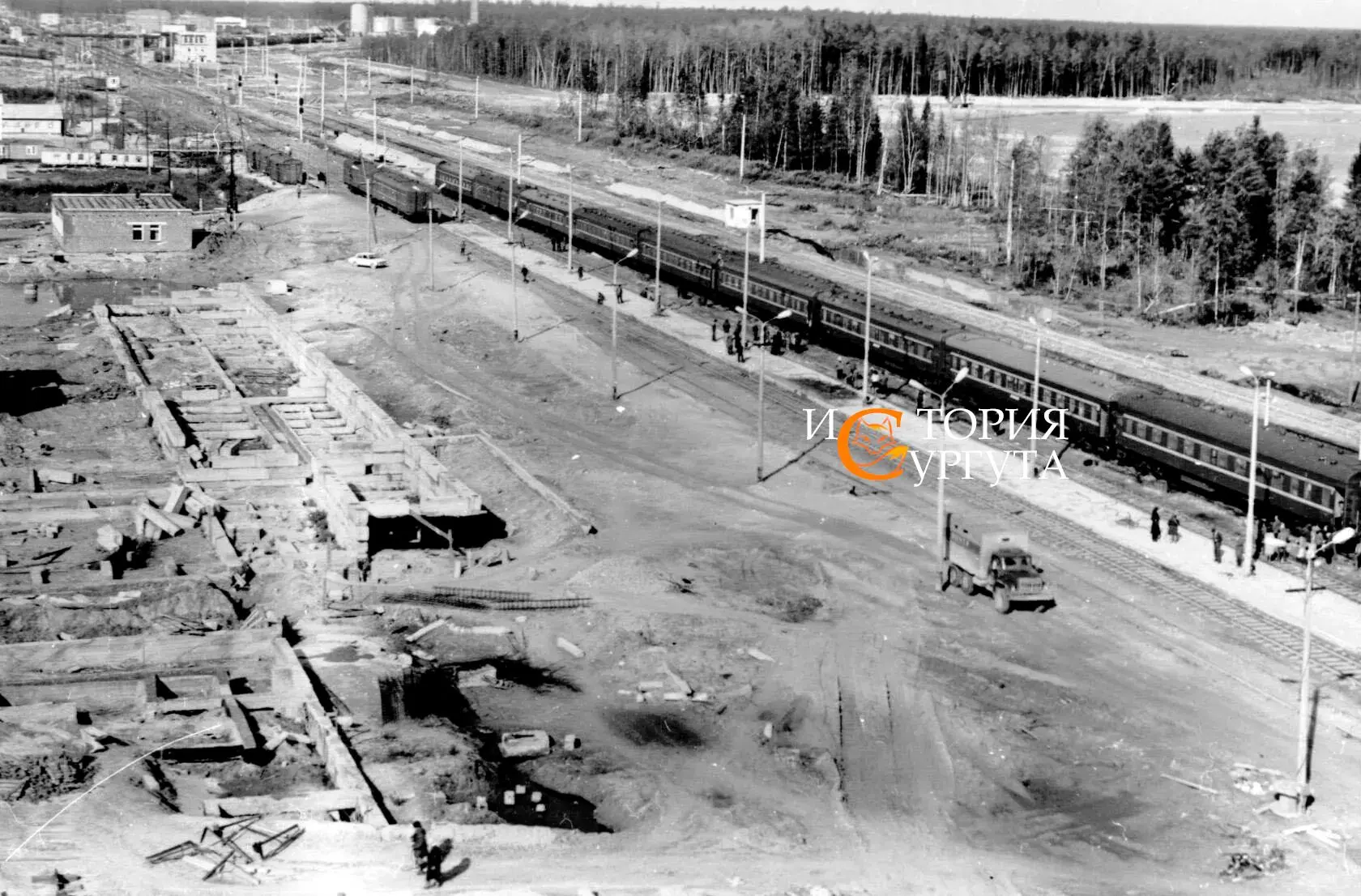 Строительство капитального железнодорожного вокзала в Сургуте, 80-е