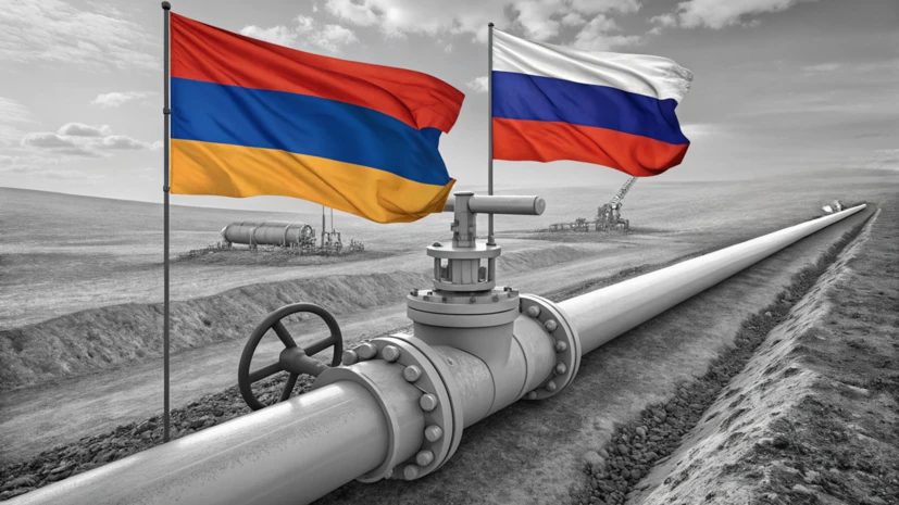 «Газпром» сообщил о временном прекращении поставок газа России в Армению