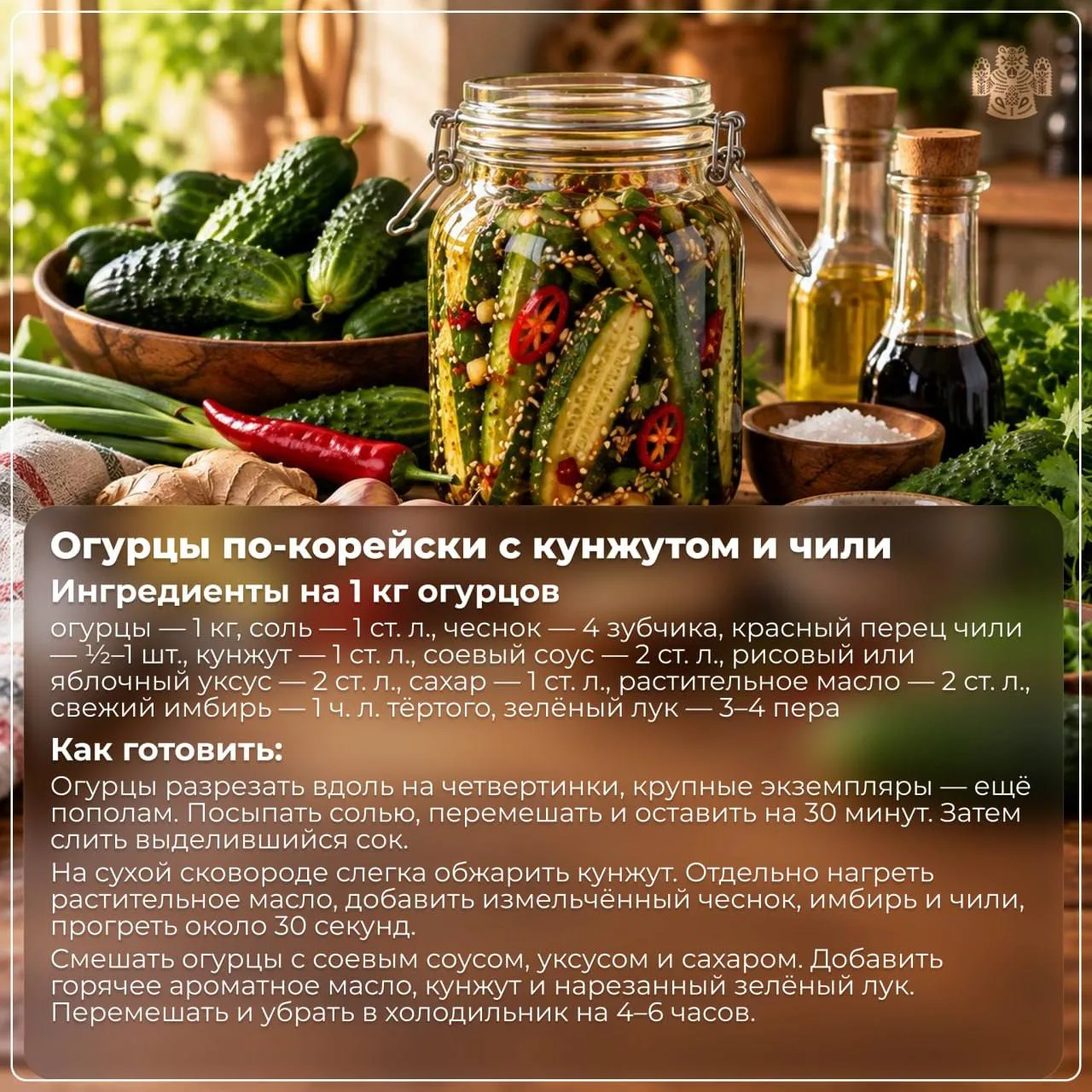 Для необычной консервации огурцов можно использовать способ маринования с добавлением г...