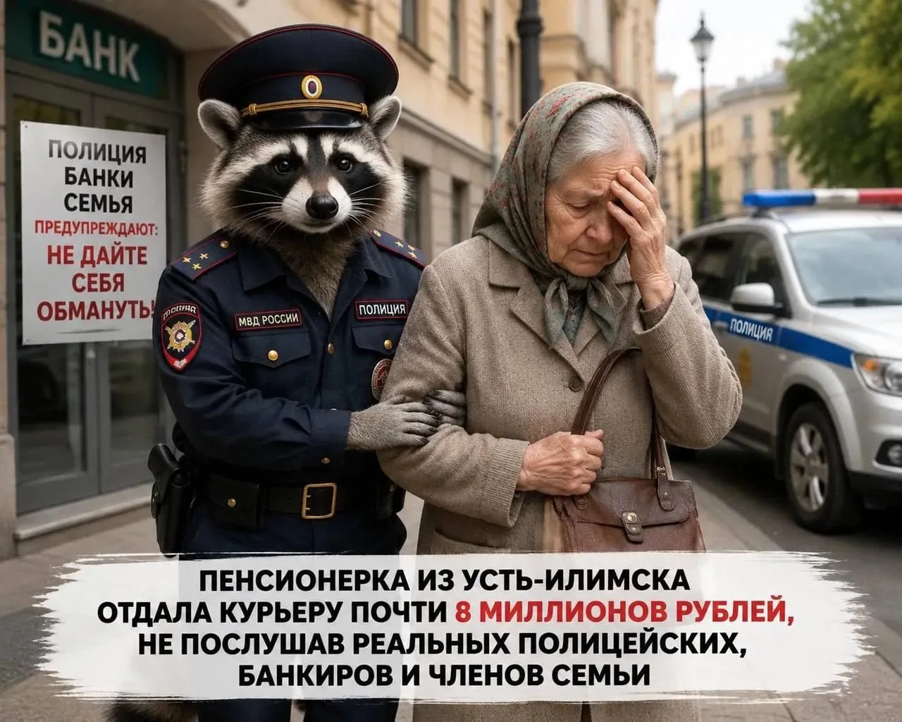 Пенсионерка из Усть-Илимска отдала курьеру почти 8 миллионов рублей, не послушав реальн...