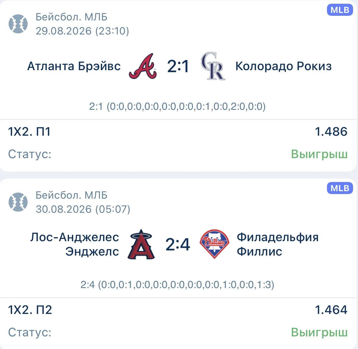 ✅ VIP-прогноз зашёл!