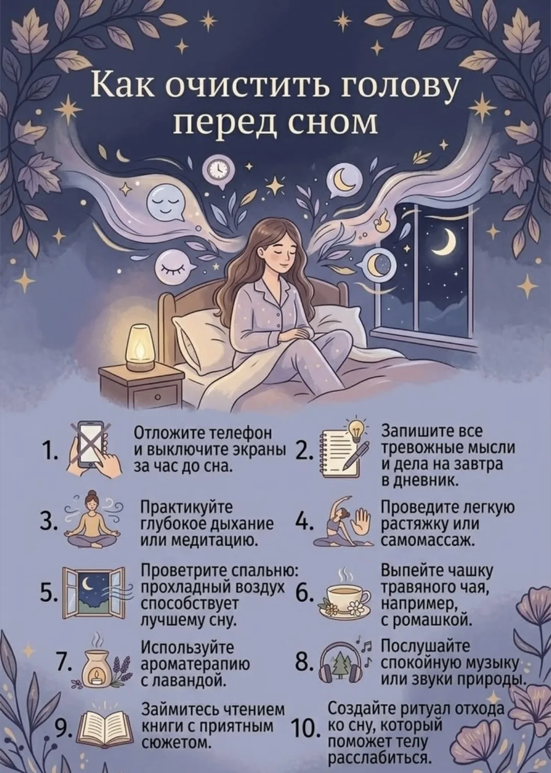 Знакомое чувство: тело безумно устало, а мозг устроил ночное совещание и решает все про...
