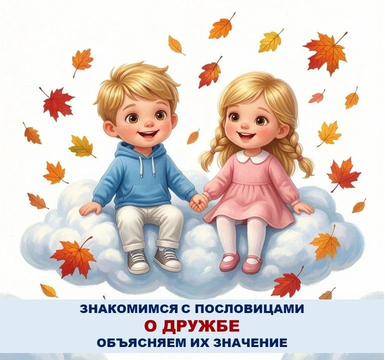 Знакомимся с пословицами о дружбе🍁🌞🍁