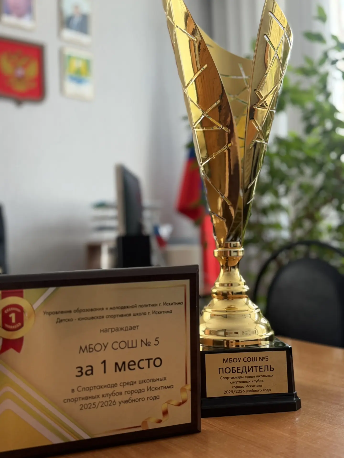 Сегодня в рамках Августовской педагогической конференции нашей школе вручили кубок побе...