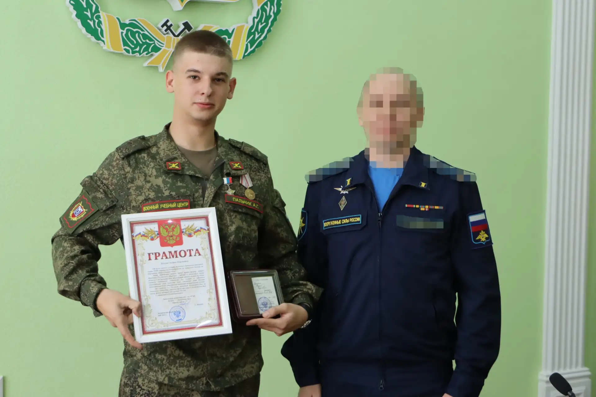 🏅 Студент Инженерного института Андрей Пальчик удостоен медали за помощь фронту.