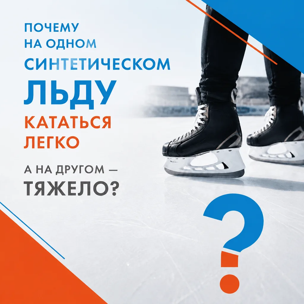 Почему на одном синтетическом льду кататься легко, а на другом - тяжело? ⛸️