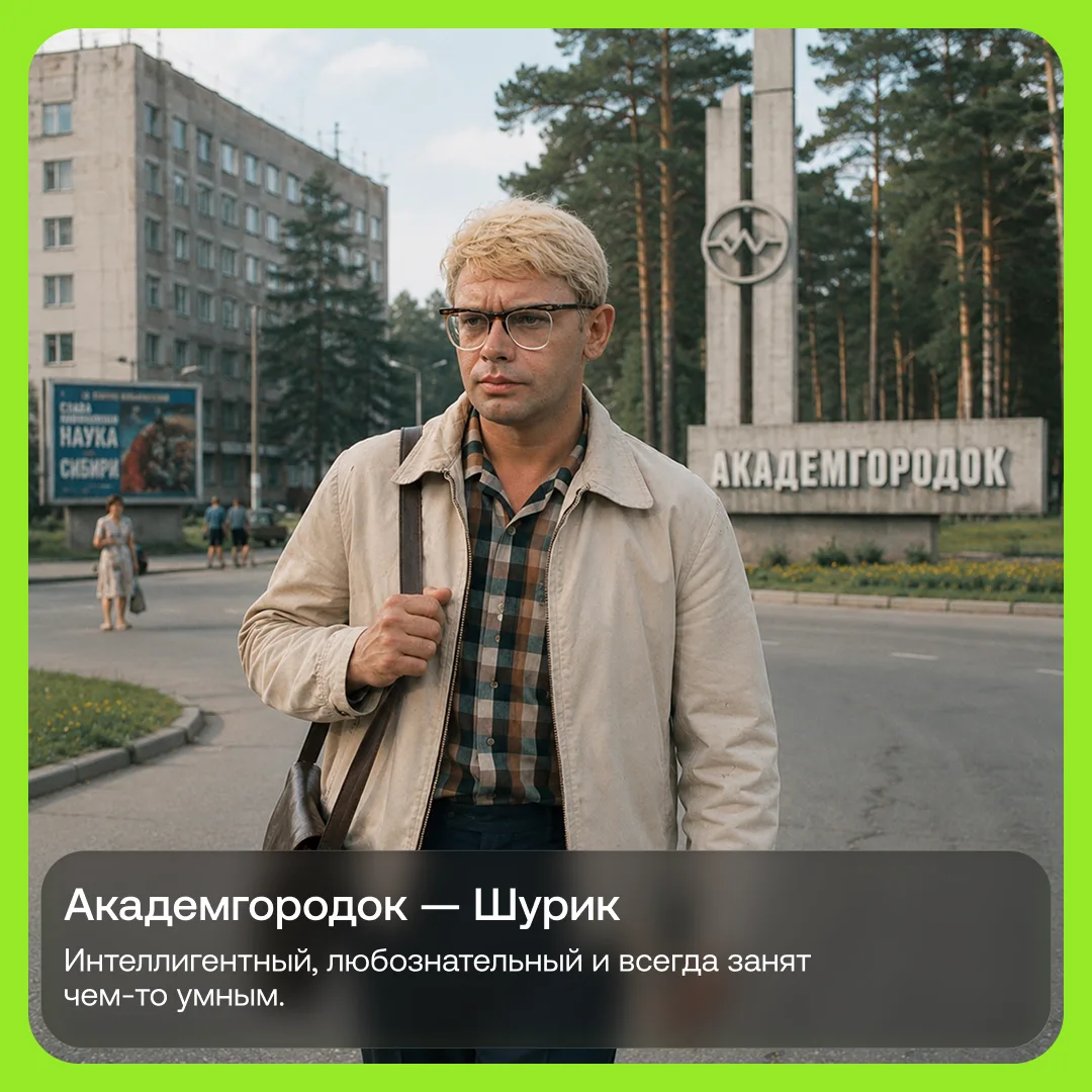 Районы Новосибирска как персонажи фильмов и мультфильмов. Поехали.