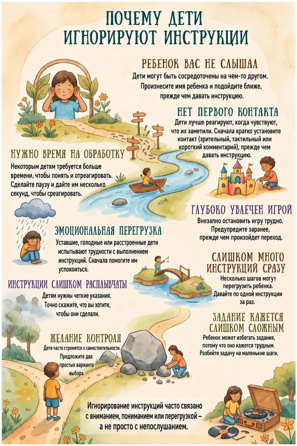 ❓❓Почему ребёнок «не слушается»? Возможно, он вовсе не «вредничает»..❓❓

Часто мы говорим: «Он вредн