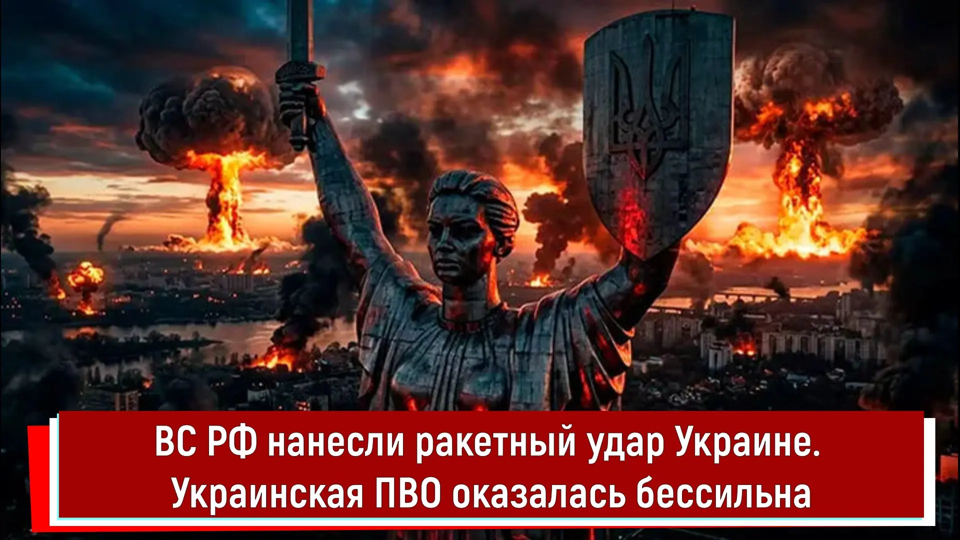 ВС РФ нанесли ракетный удар Украине. Украинская ПВО оказалась бессильна