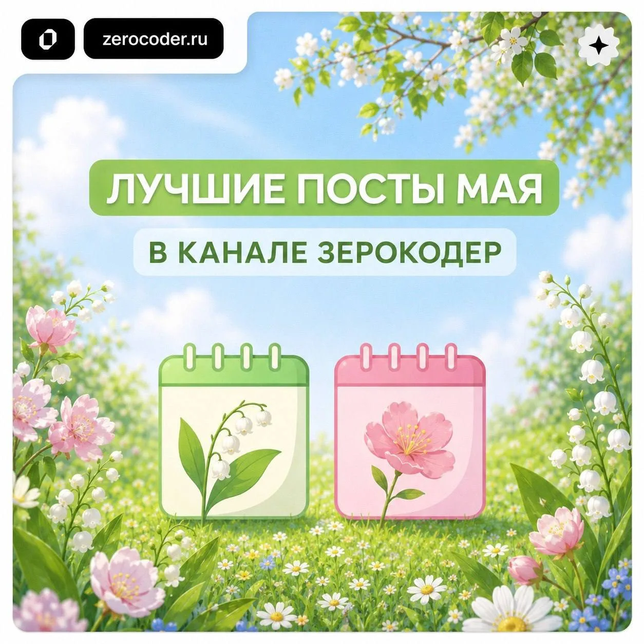 Кажется, май только начался — и вот он уже позади 🍃

За это время в нашем канале «Зерокодер» накопи