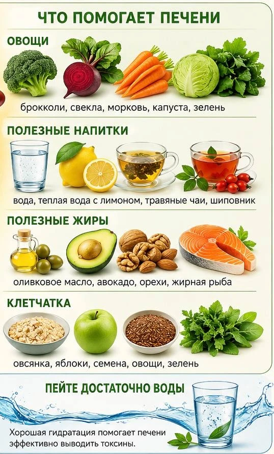 Печень — вообще настоящий «ночной трудяга» нашего организма 😄 Пока мы спим, она активн...
