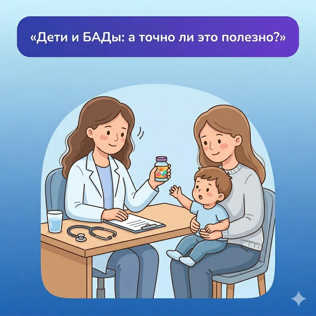 ❓ Дети и БАДы: а точно ли это полезно?