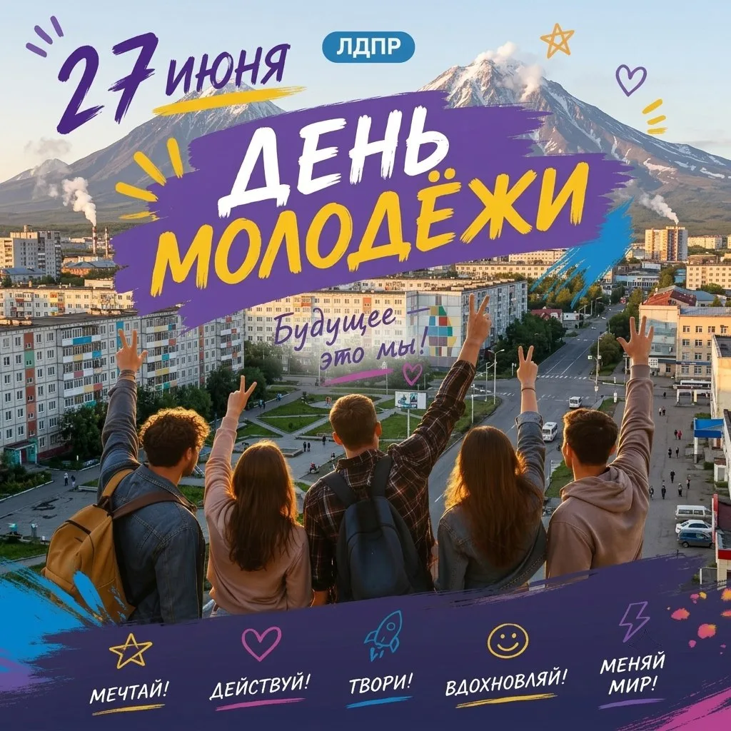 День молодёжи 29 июня! ЛДПР Камчатка — присоединяйтесь!