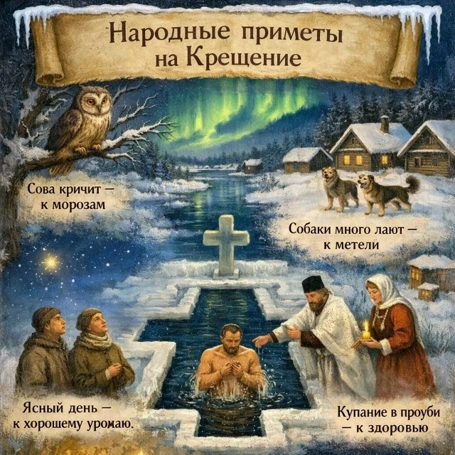 ✨ Народные приметы на Крещение Господне (19 января) ✨