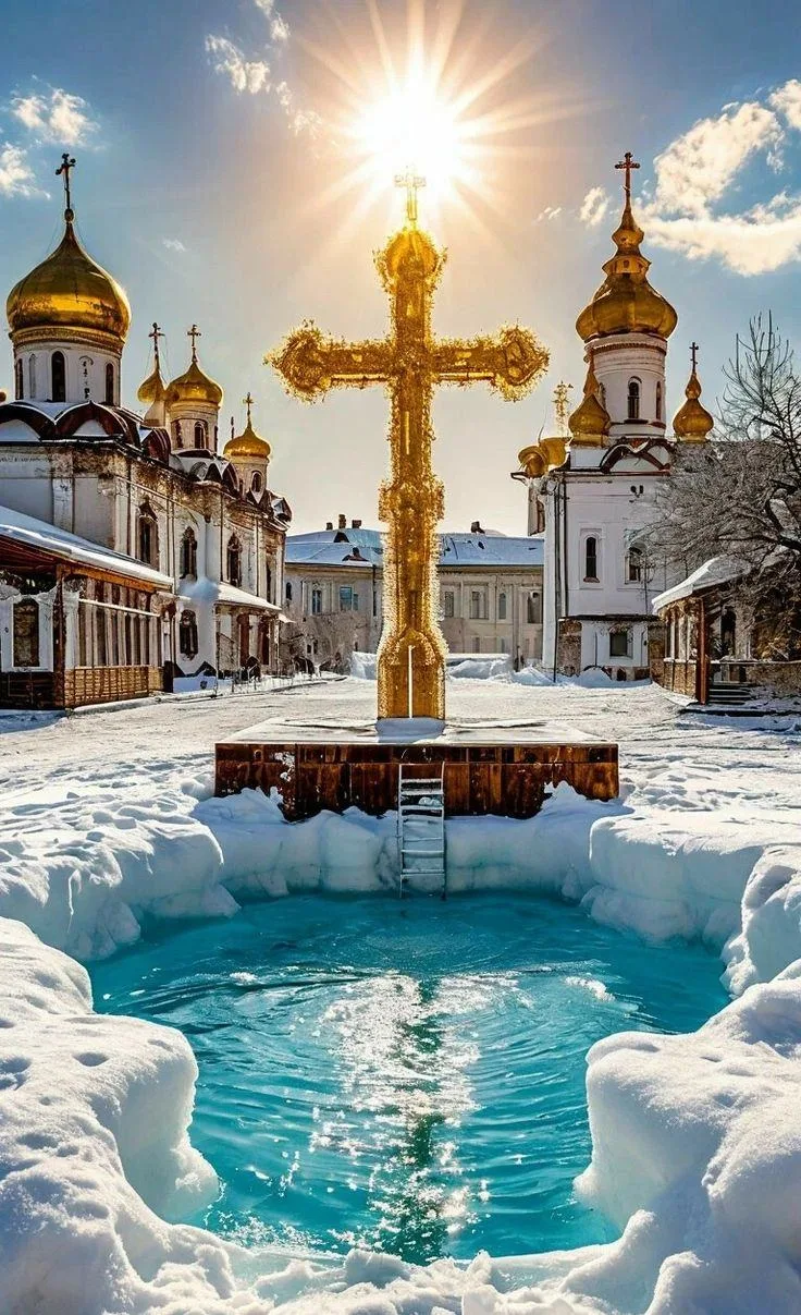 В Подмосковье готовятся к Крещению.🌠                                                            В но