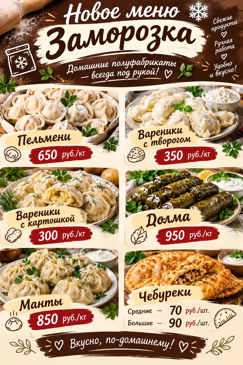 Наше обновлённое меню! С новинками❗️