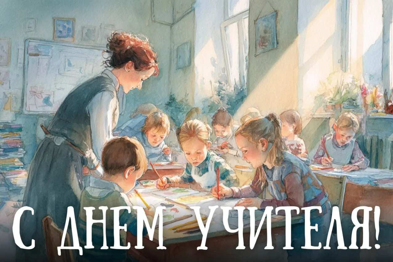 Поздравляем всех учителей с профессиональным праздником. Счастья и здоровья вам дорогие...