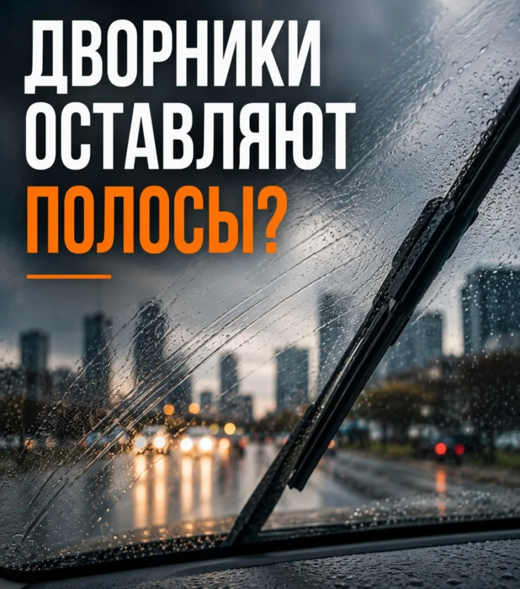 🌧 Дворники начали оставлять полосы на стекле?