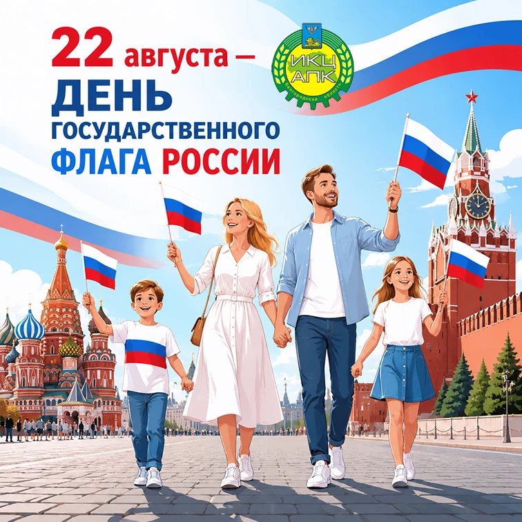 22 августа — День Государственного флага Российской Федерации