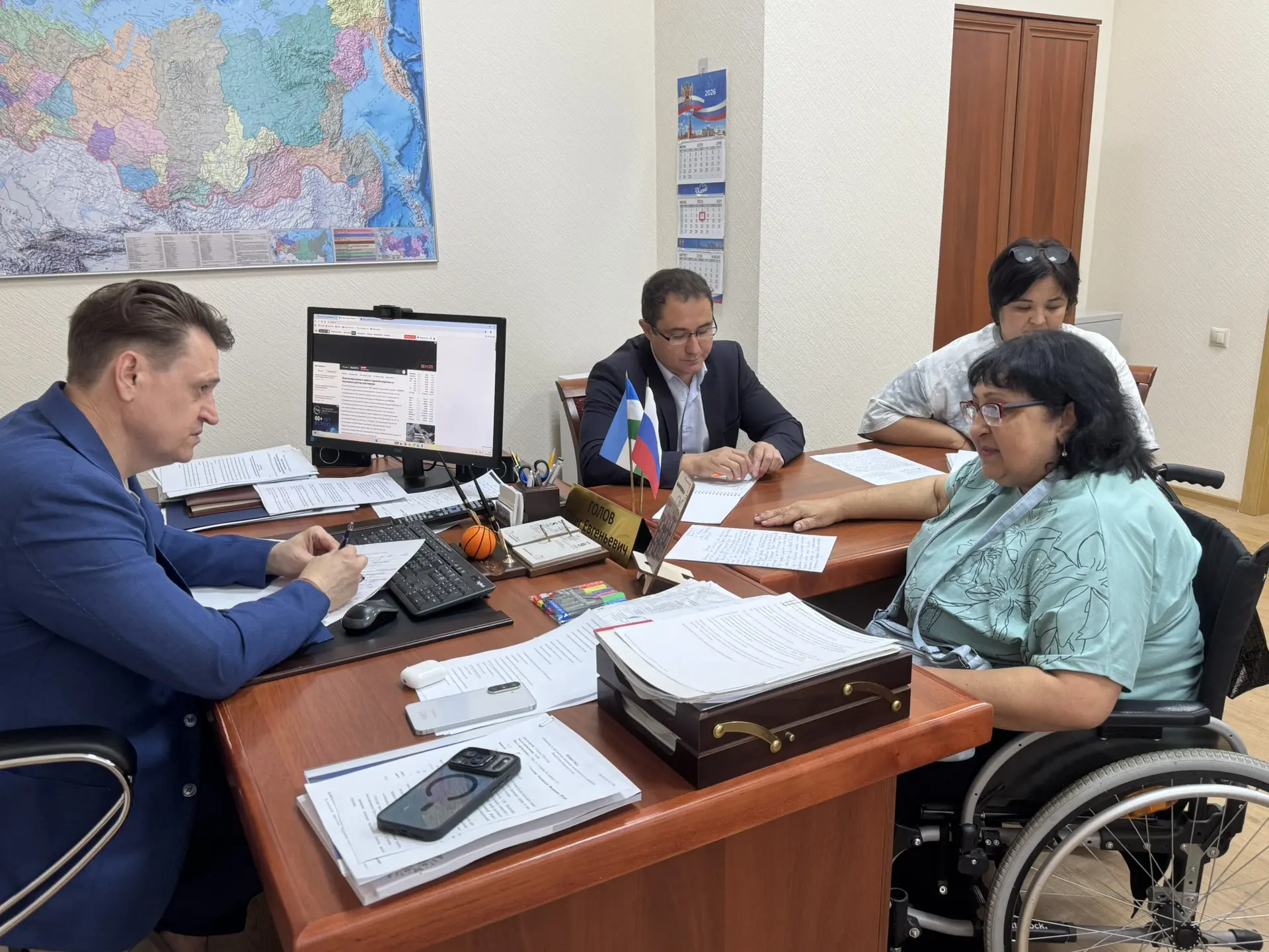 Сегодня провел прием граждан, посвященный вопросам поддержки участников специальной вое...