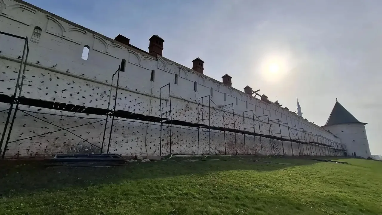 👀Как продвигается реставрация стен Казанского Кремля