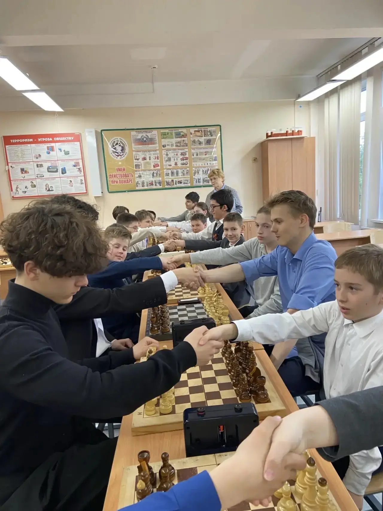 ♟️ 12 мая 2026 года в школе №644 состоялся товарищеский шахматный турнир, посвящённый Дню Великой По