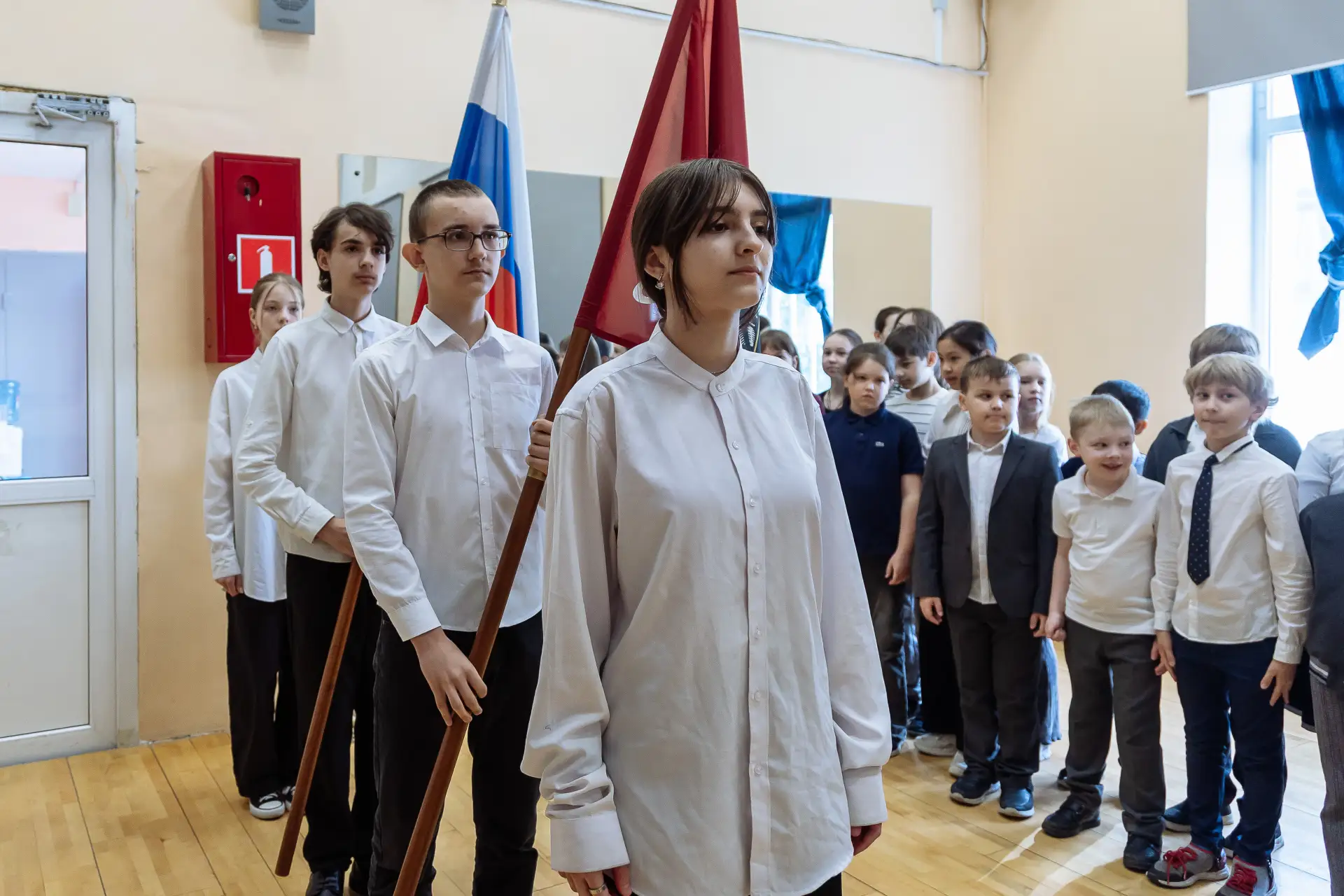 🇷🇺 Сегодня в здании «Чертановское» прошла заключительная в этом учебном году церемония установки Гос