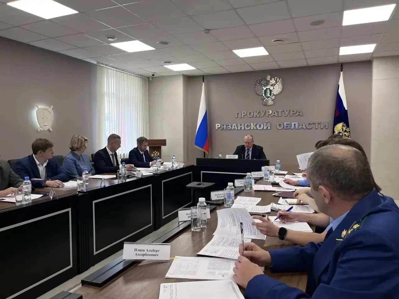 Заместитель председателя Правительства Рязанской области  Андрей Журко и министр ТЭК и ...
