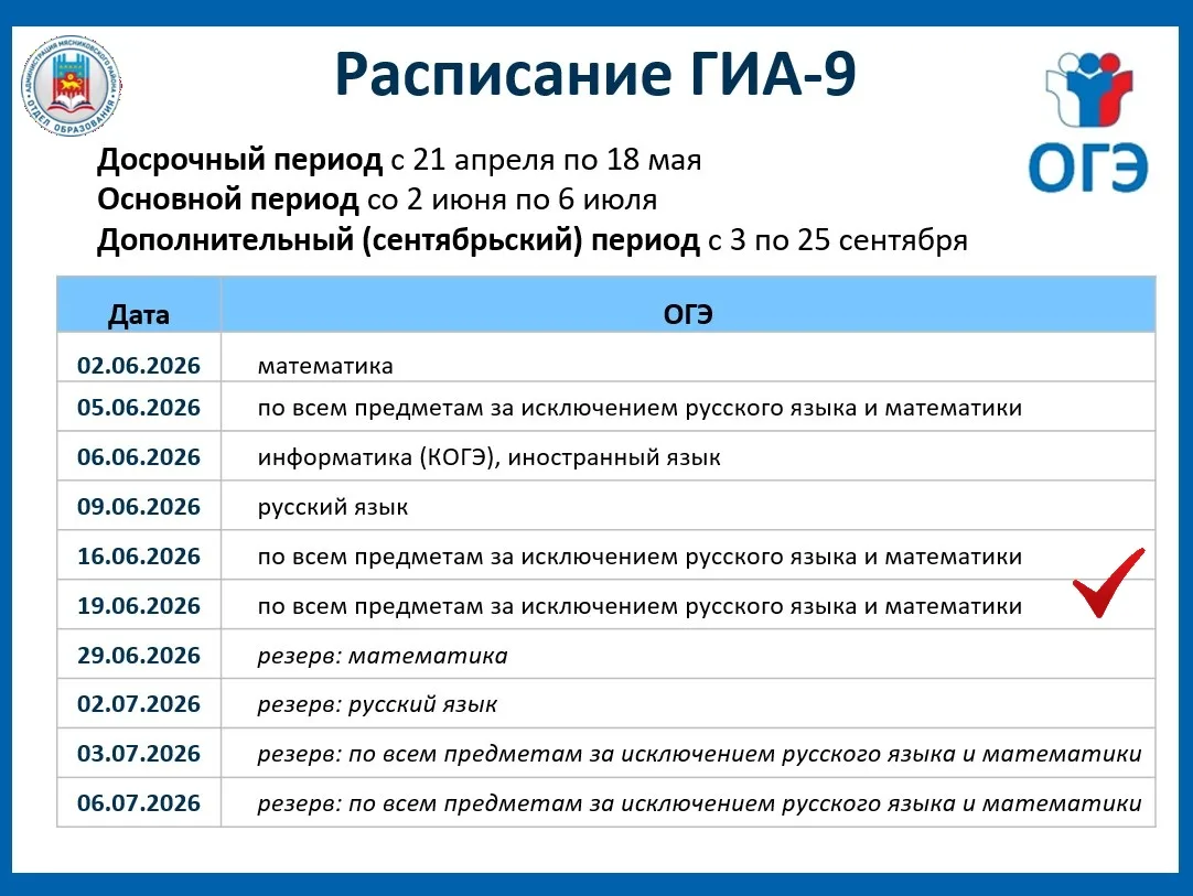 📣Для девятиклассников завершается основной период государственной итоговой аттестации.

19 июня, вы