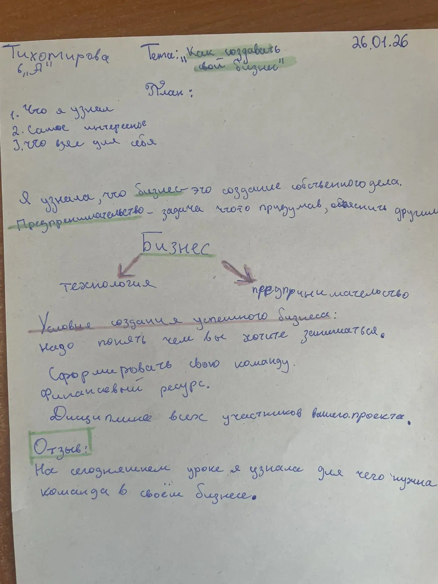 В понедельник прошёл  интересный классный час «Разговоры о важном» на тему «Как создать свой бизнес»