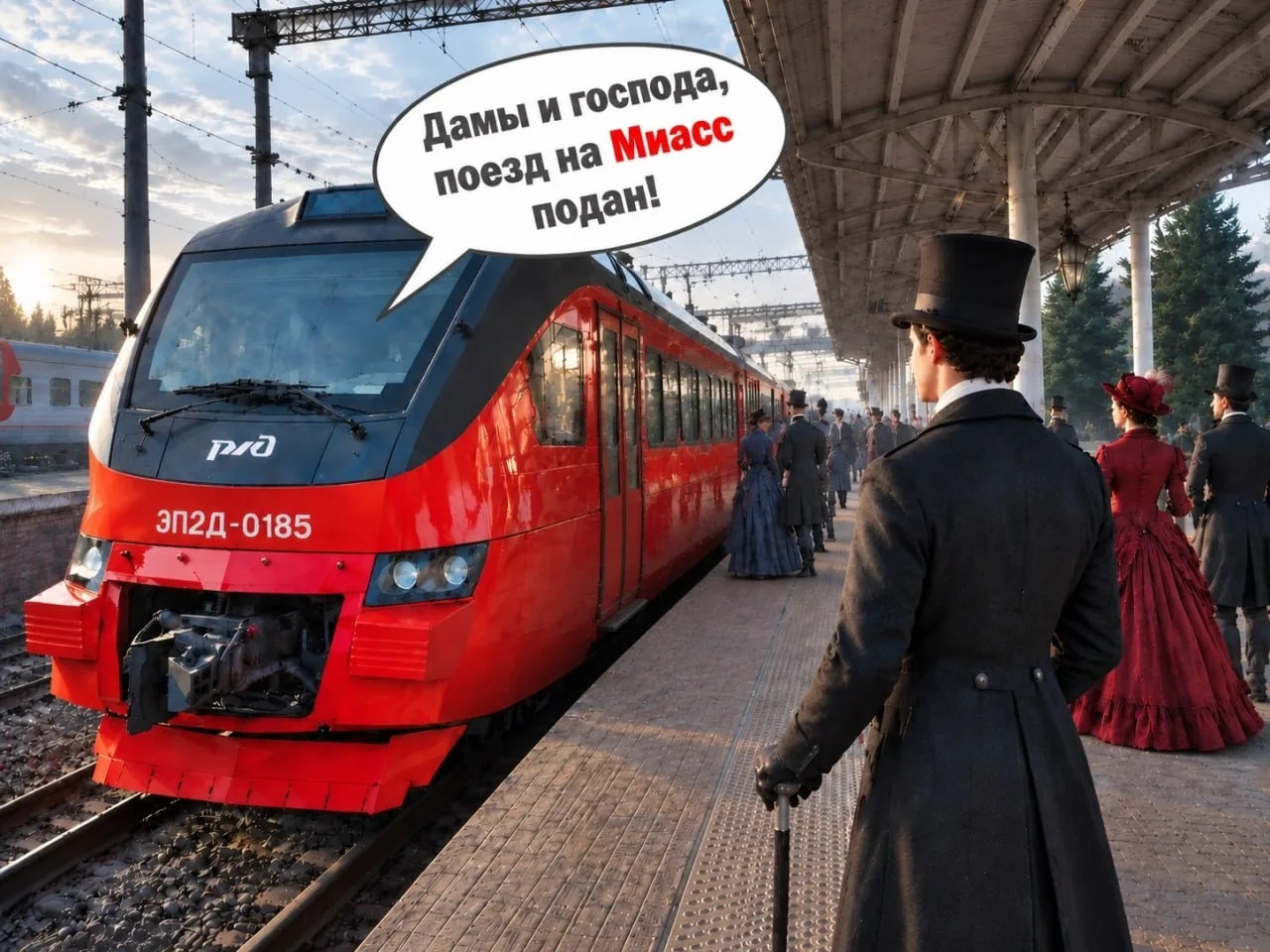 ✨ «Императорский» электропоезд: из Челябинска в Миасс — в атмосферу XIX века