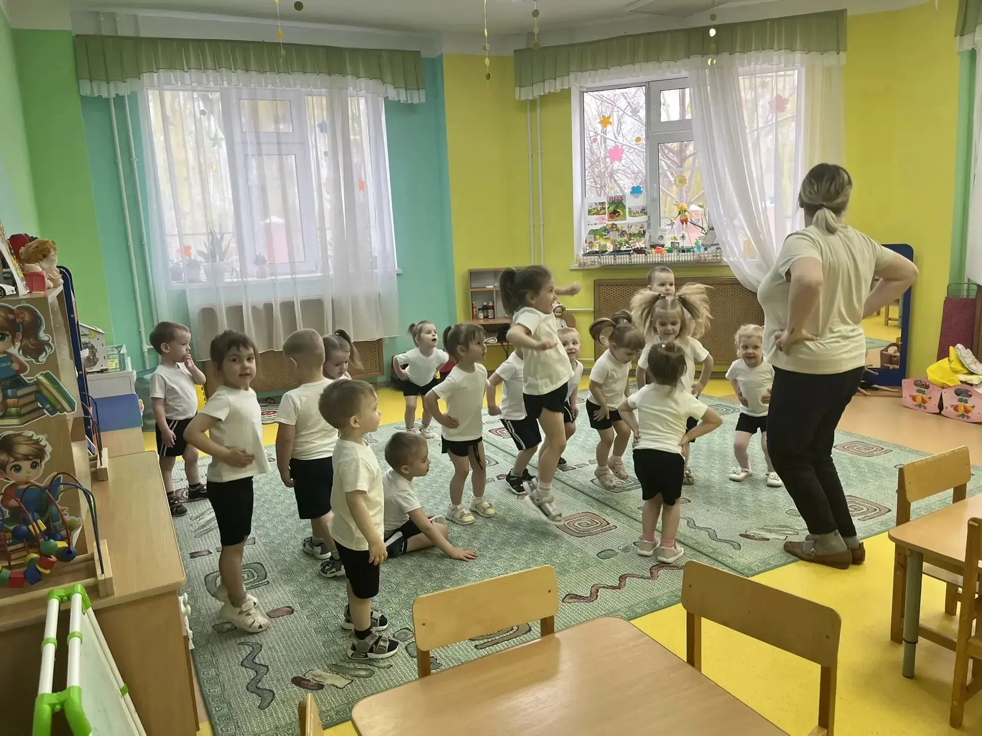 В рамках участия во Всероссийской зарядке 7 апреля в нашем солнечном детском саду  прошла командная 