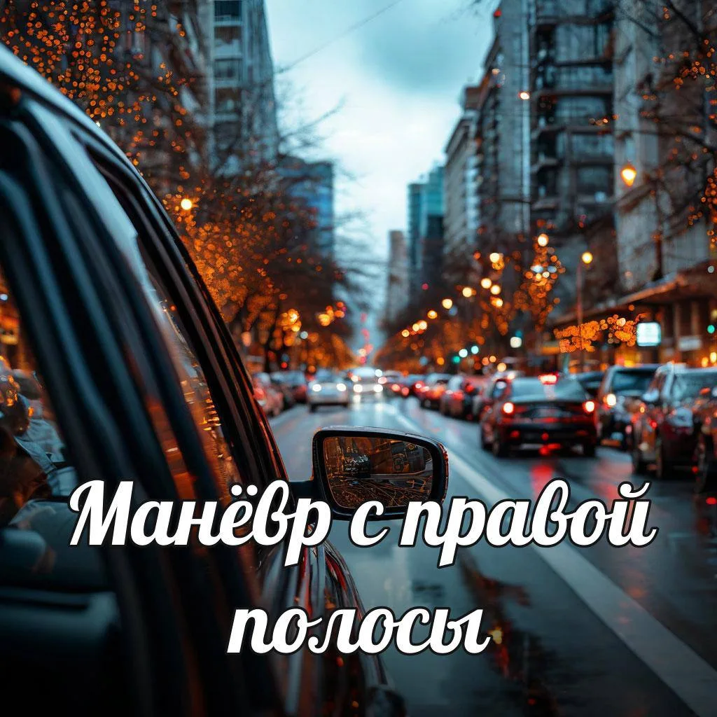 ⚠️Перестроение с правой полосы: почему манёвр не удался.

➡️ Правая полоса часто занята: там движетс
