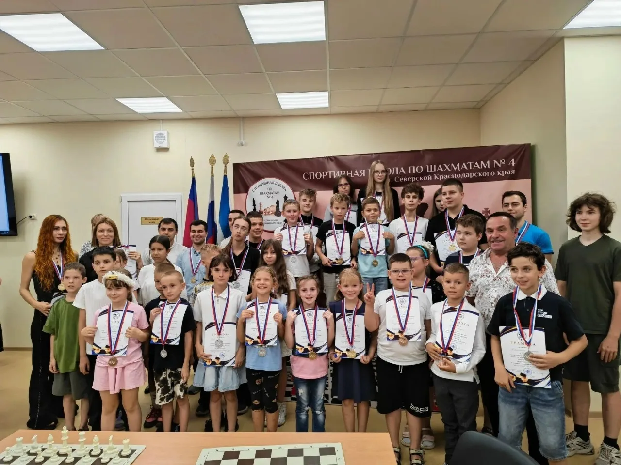 🏆♟️👏В спортивной школе по шахматам №4 ст. Северской прошёл III этап краевых соревнова...