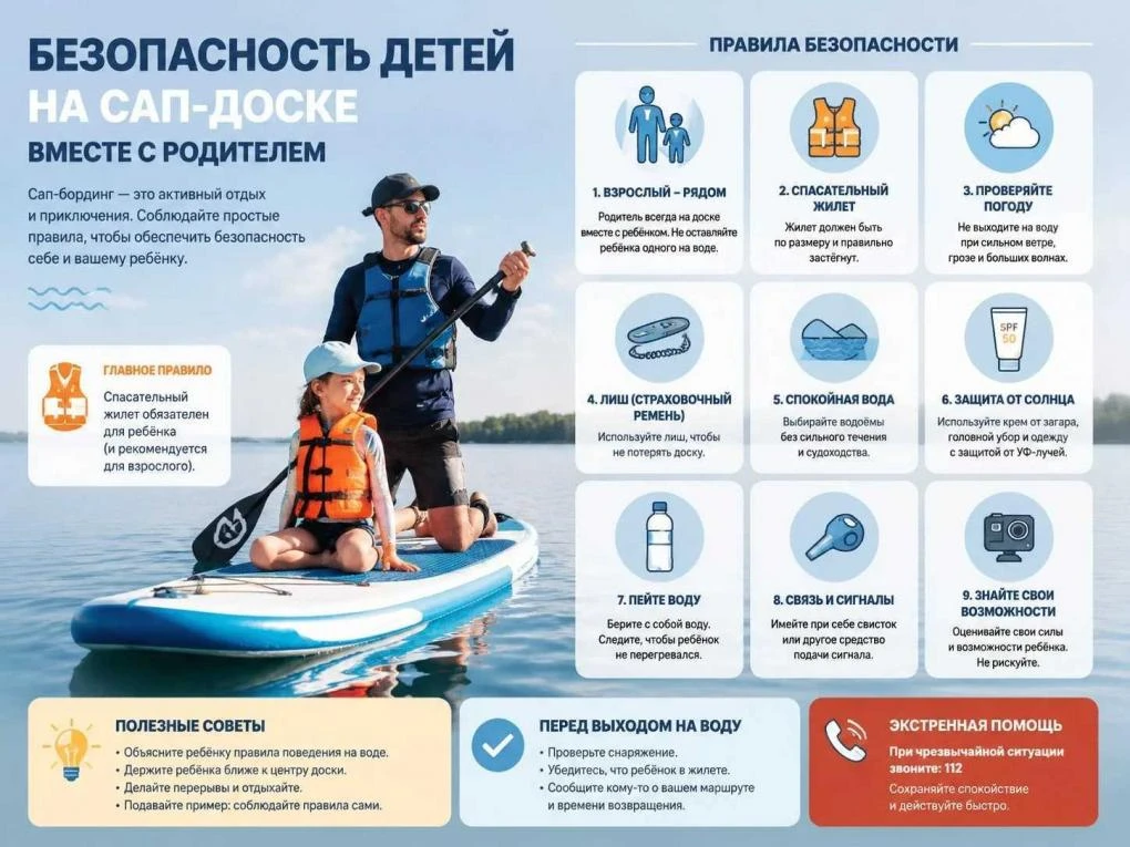 ❗❗🏄‍♂️🏄‍♀️ГИМС МЧС России напоминает гражданам правила безопасного использования SUP-досок🏄‍♀️🏄‍