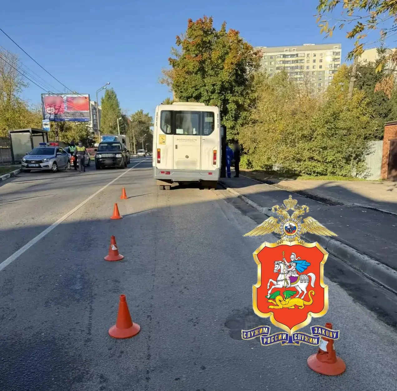 Водитель маршрутки сбил ребенка в Королеве.