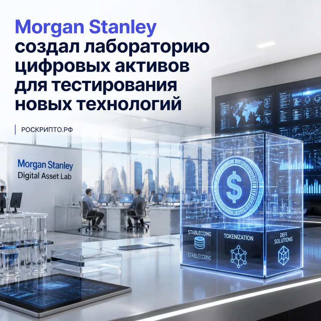 ⛓️ Morgan Stanley создал лабораторию цифровых активов для тестирования новых технологий