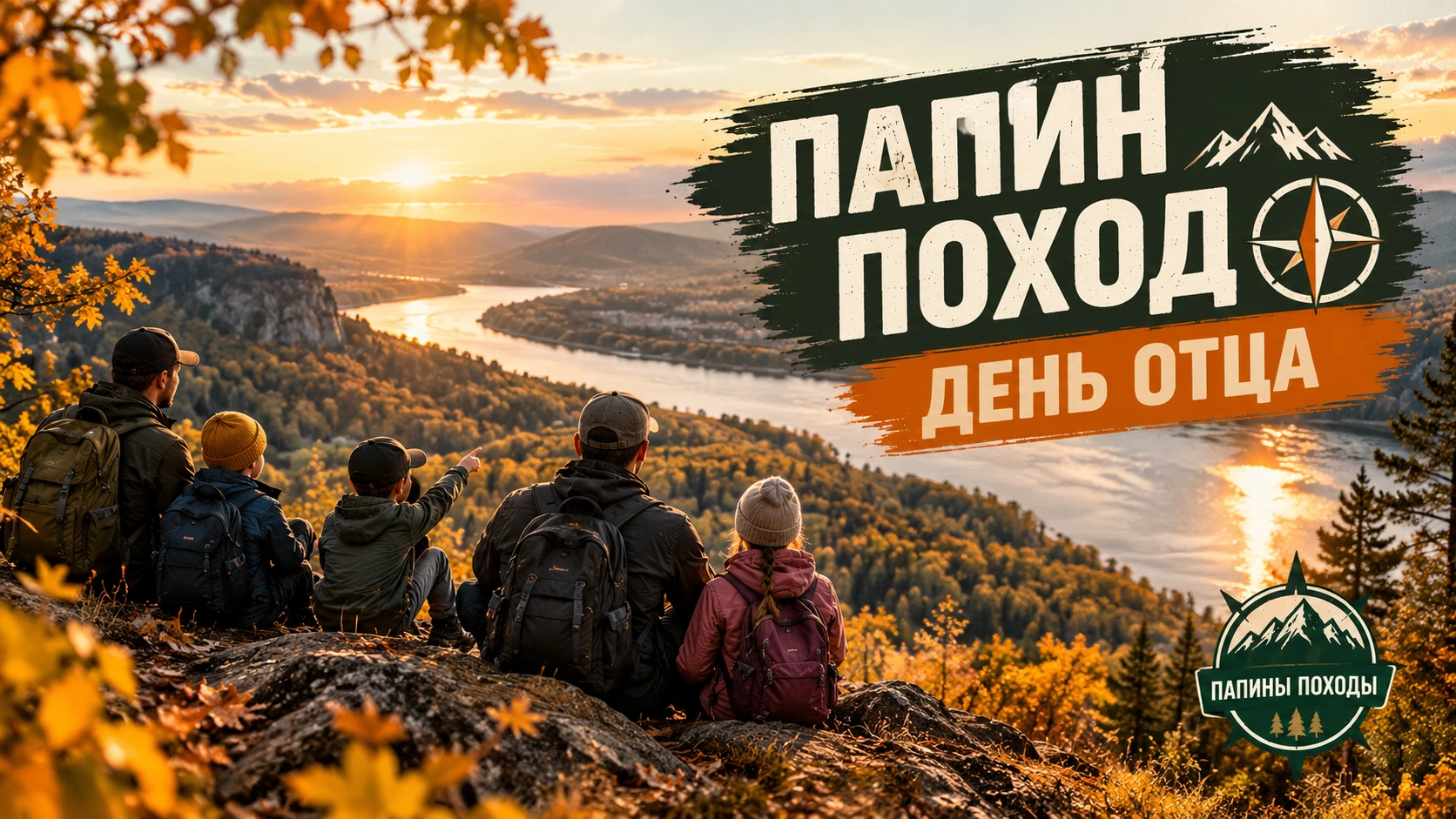 👊 День отца — лучший повод взять детей и пойти в поход!