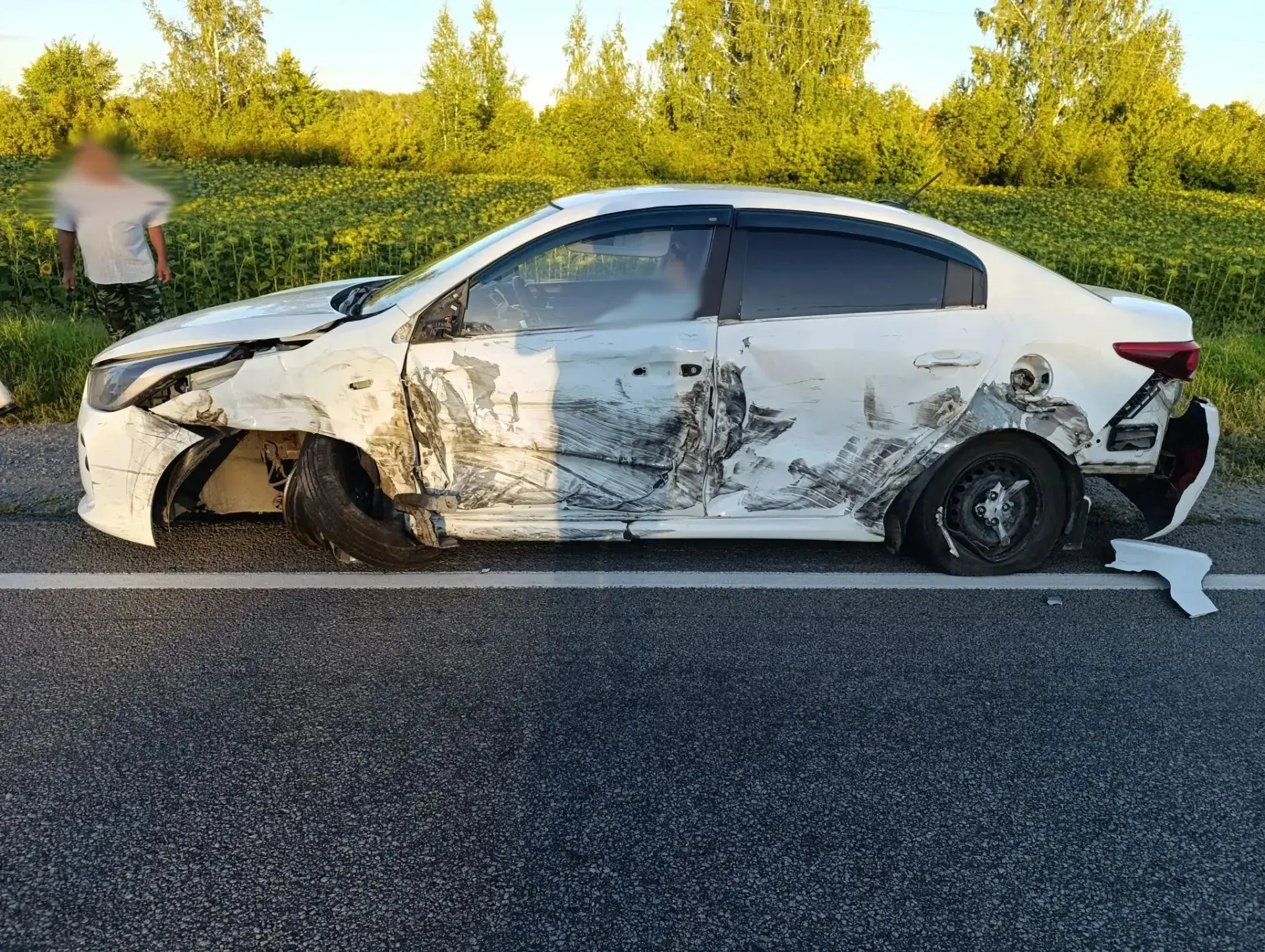 В Тамбовской области столкнулись Volvo и Kia Rio, пострадала женщина 🚗