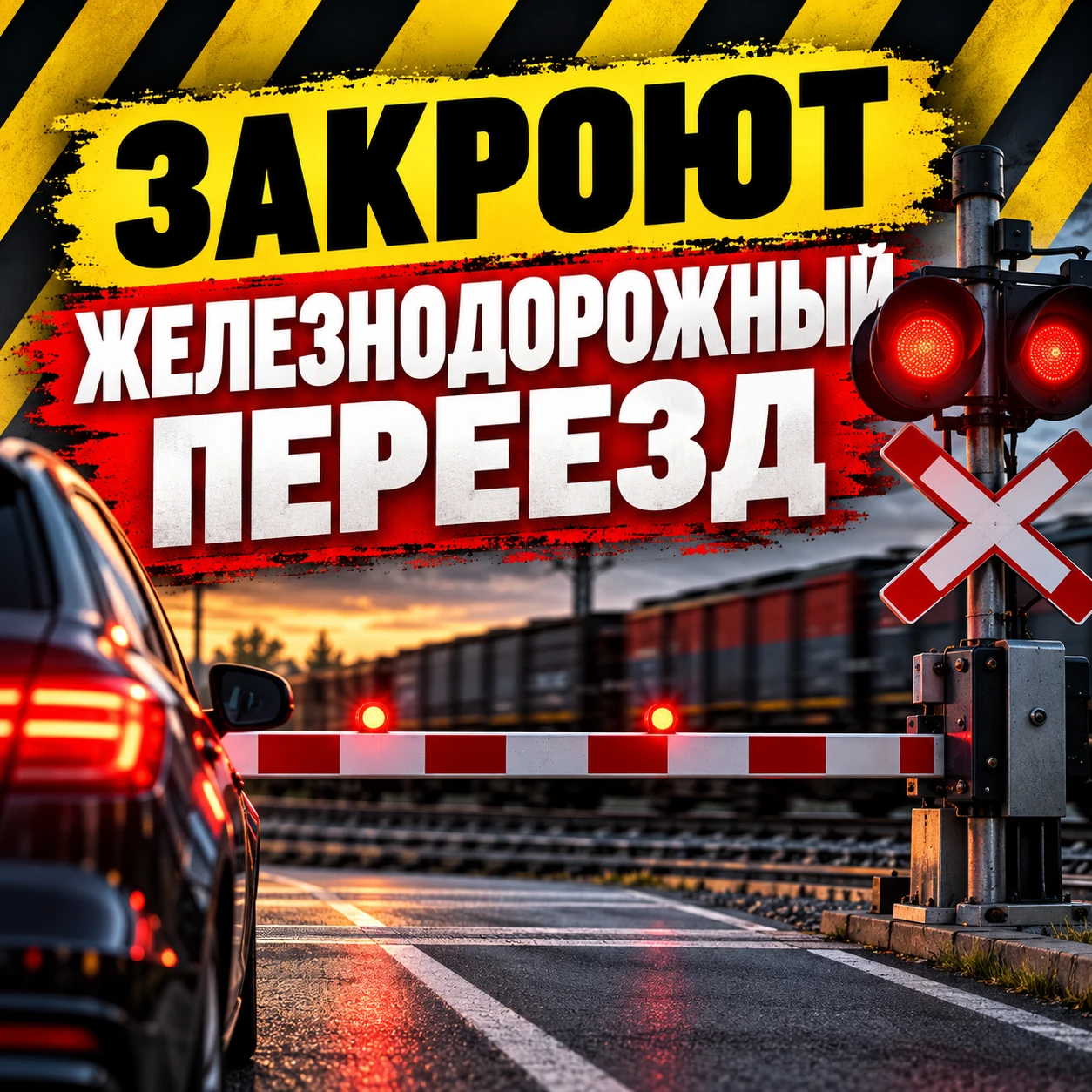 🚧 В ДЗЕРЖИНСКОМ РАЙОНЕ ЗАКРОЮТ ЖЕЛЕЗНОДОРОЖНЫЙ ПЕРЕЕЗД