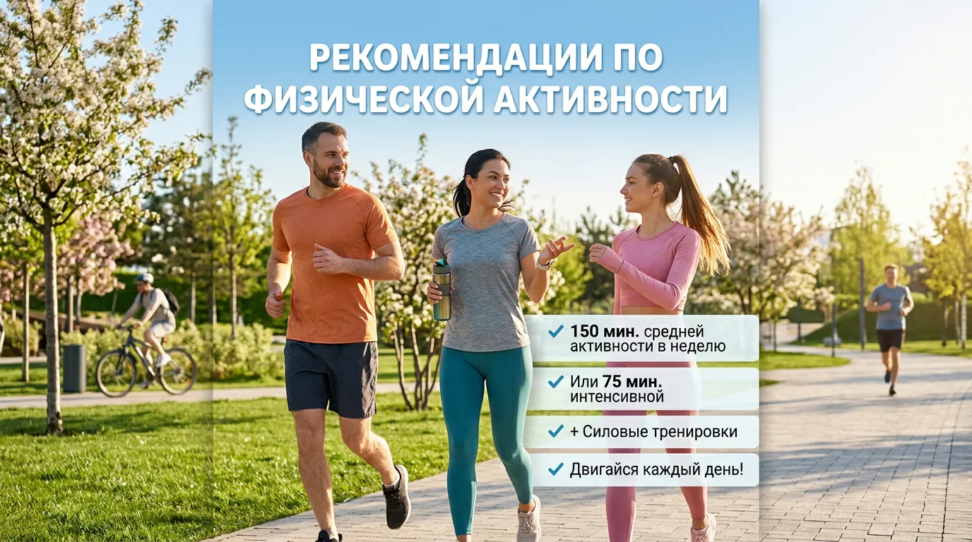 Сколько нужно двигаться? Официальные рекомендации