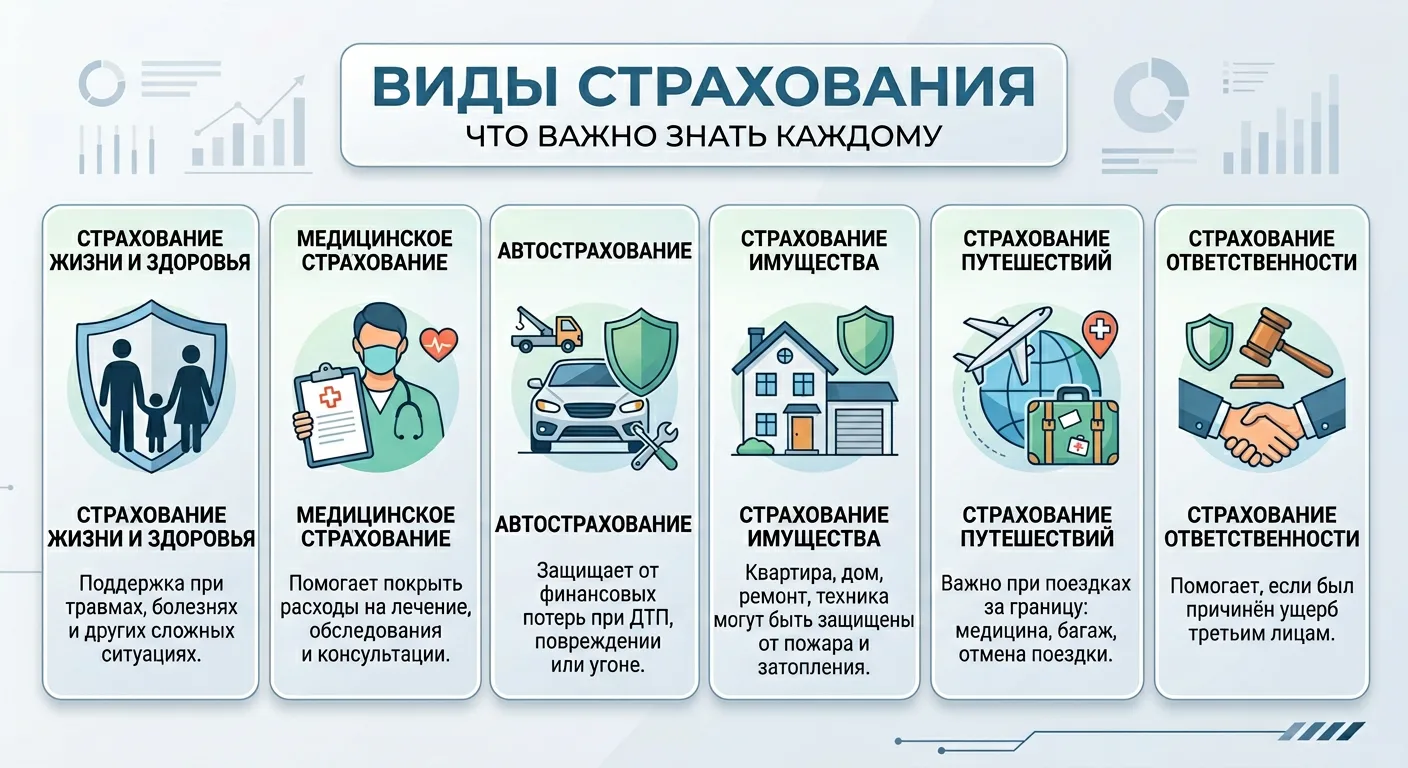 ВИДЫ СТРАХОВАНИЯ: что важно знать каждому