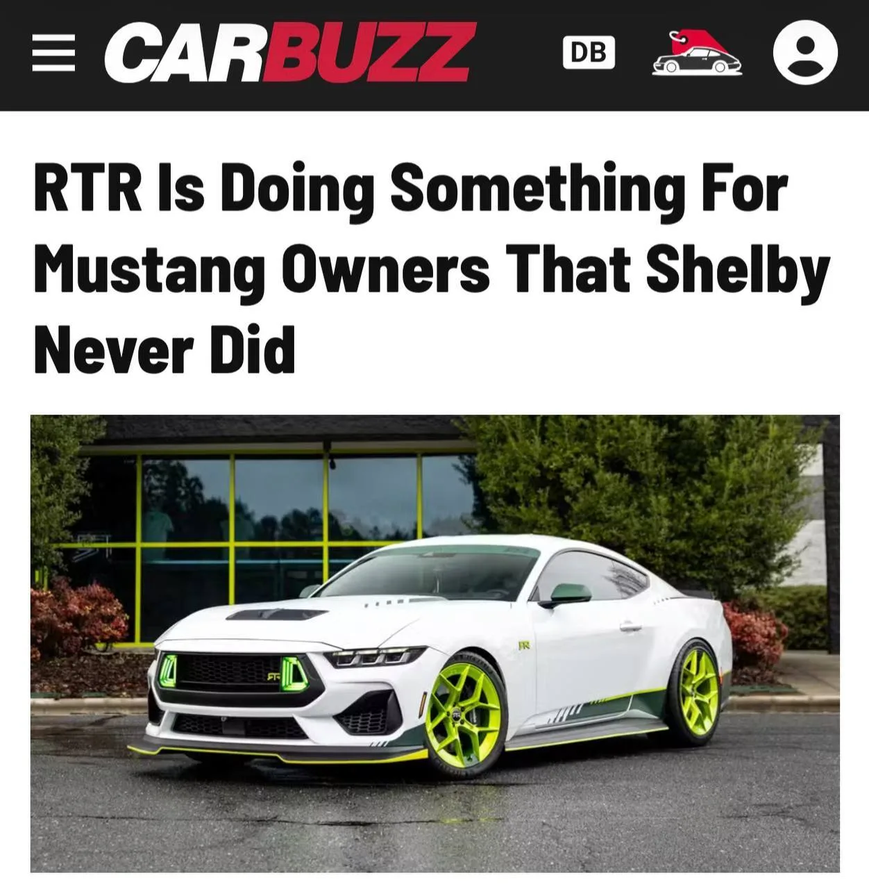 RTR придумала новый способ прокачать Mustang — владельцам Spec 2 и Spec 3 предложили пе...
