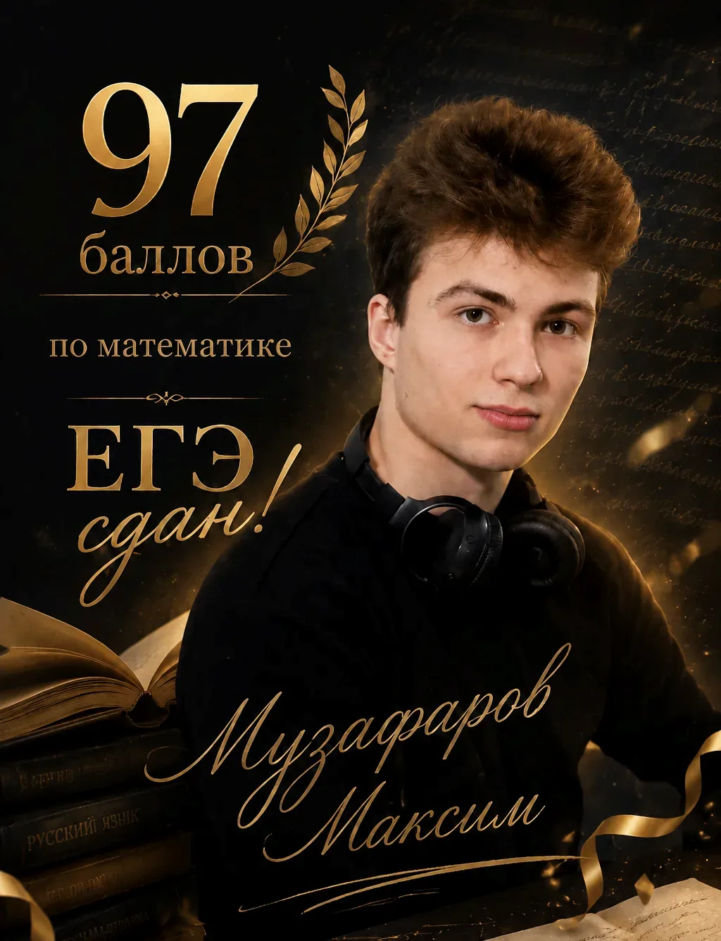 🔥 97 - ЭТО НЕ ШУТКИ! 🔥

Пока кто-то переживал, что не решит первую часть, наш Максим Музафаров из 