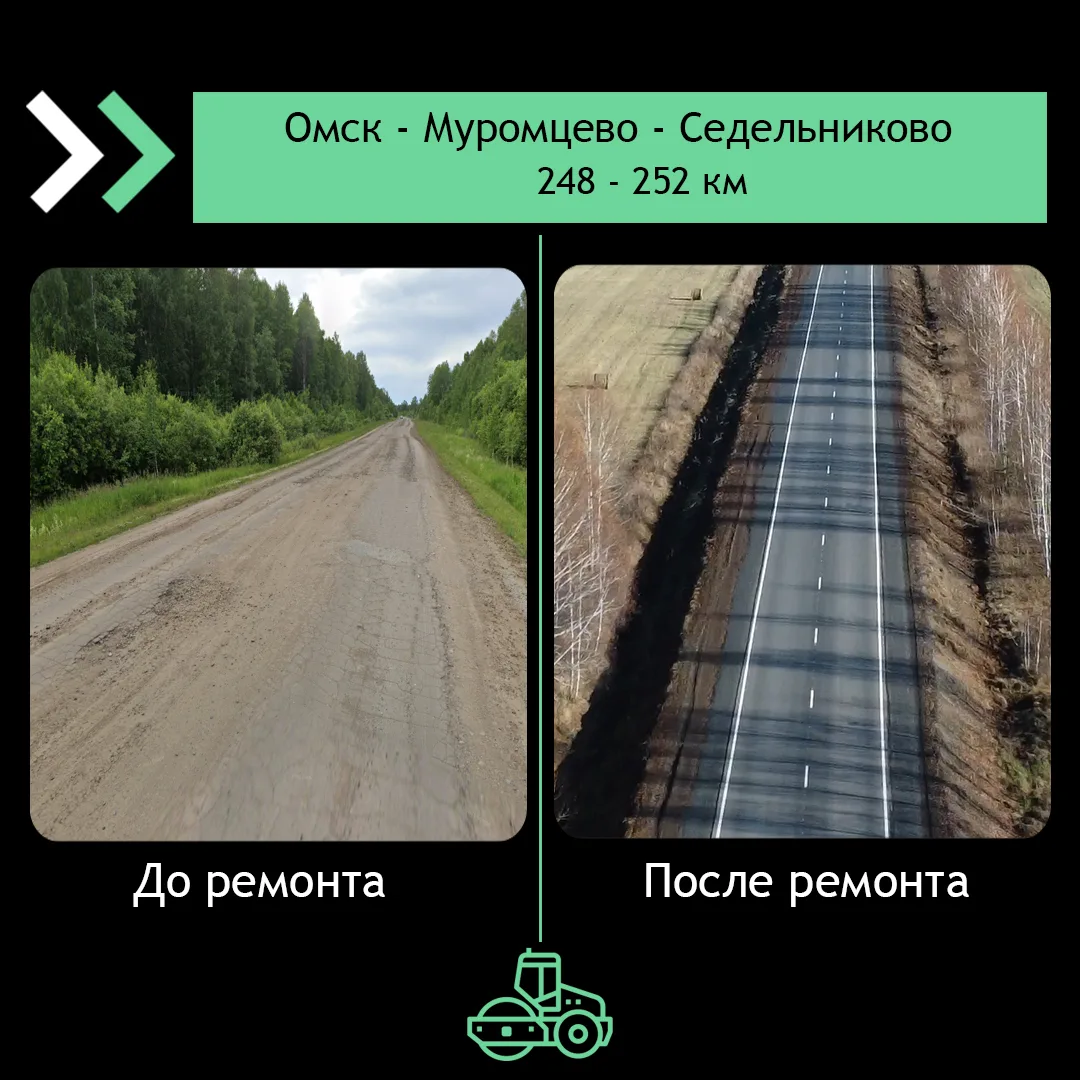 Узнаёте? Смотрим на дороги «До» и «После» 🚜
