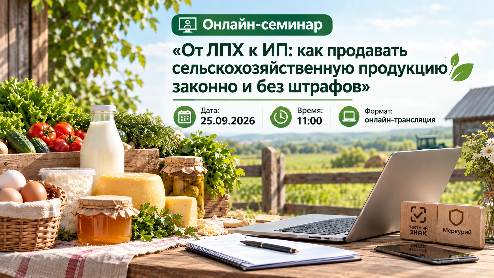 👨‍🌾 «От ЛПХ к ИП: как продавать сельскохозяйственную продукцию законно и без штрафов»