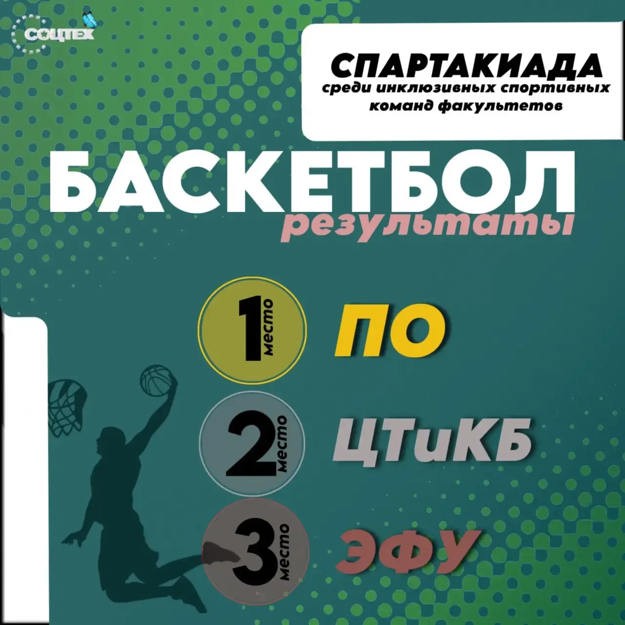 Спортивная спартакиада РГУСоцТех: Баскет 3х3! 🏀