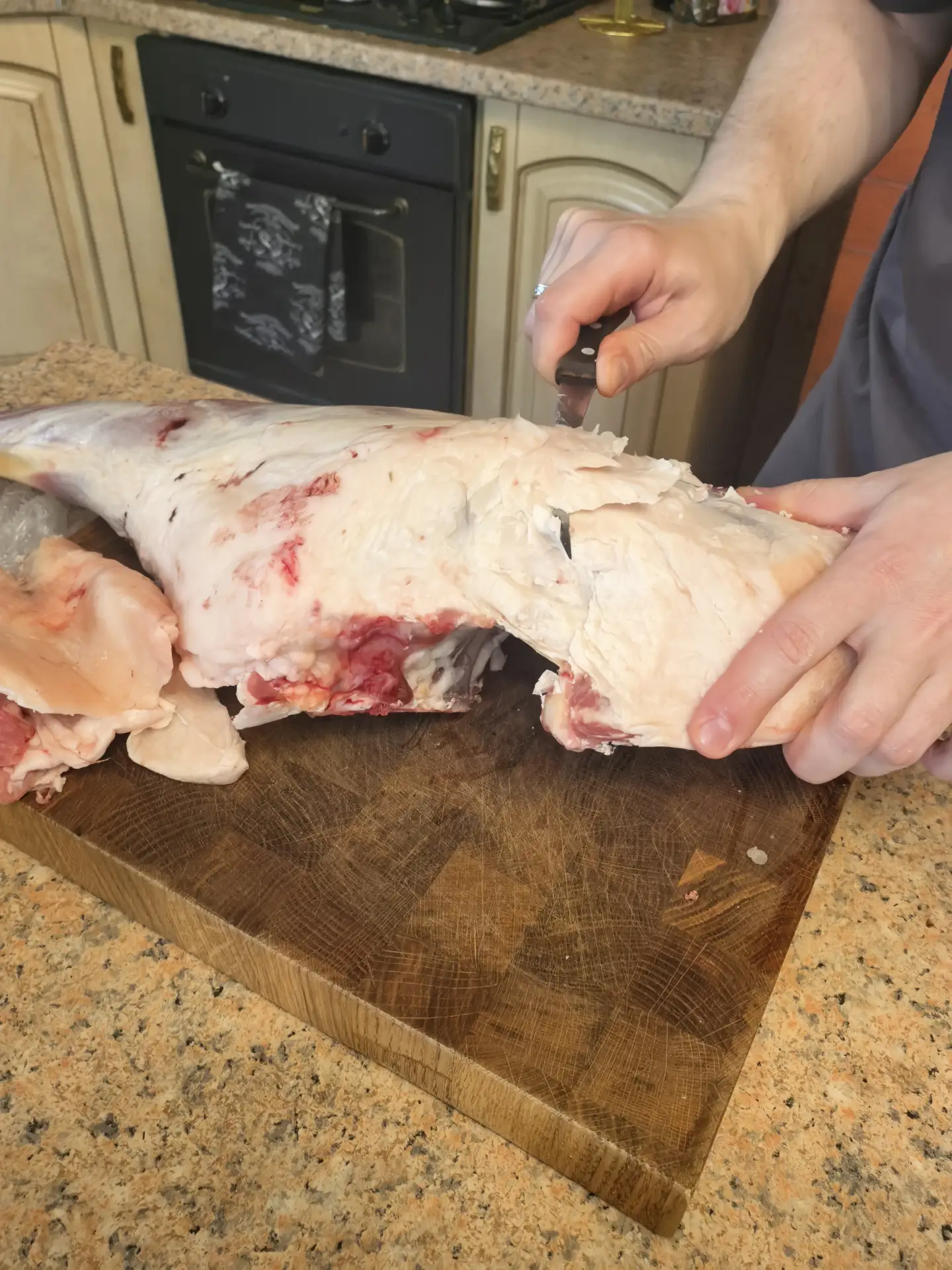 Ну что, если все пойдёт как надо, то мясу в тандыре быть. 

Макс привёз баранью ногу. 

А вы знали, 