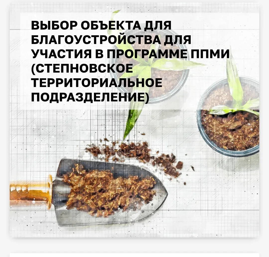 Выбираем, что будем благоустраивать в Степновском терподразделении